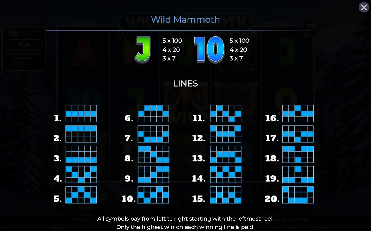 Lines — Retro Wild Mammoth