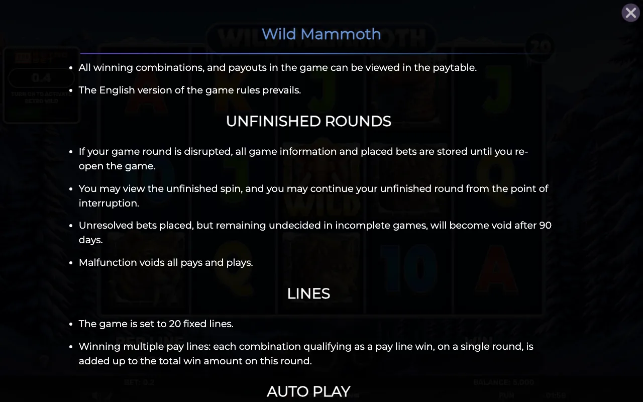 Game rules, page 7 — Retro Wild Mammoth