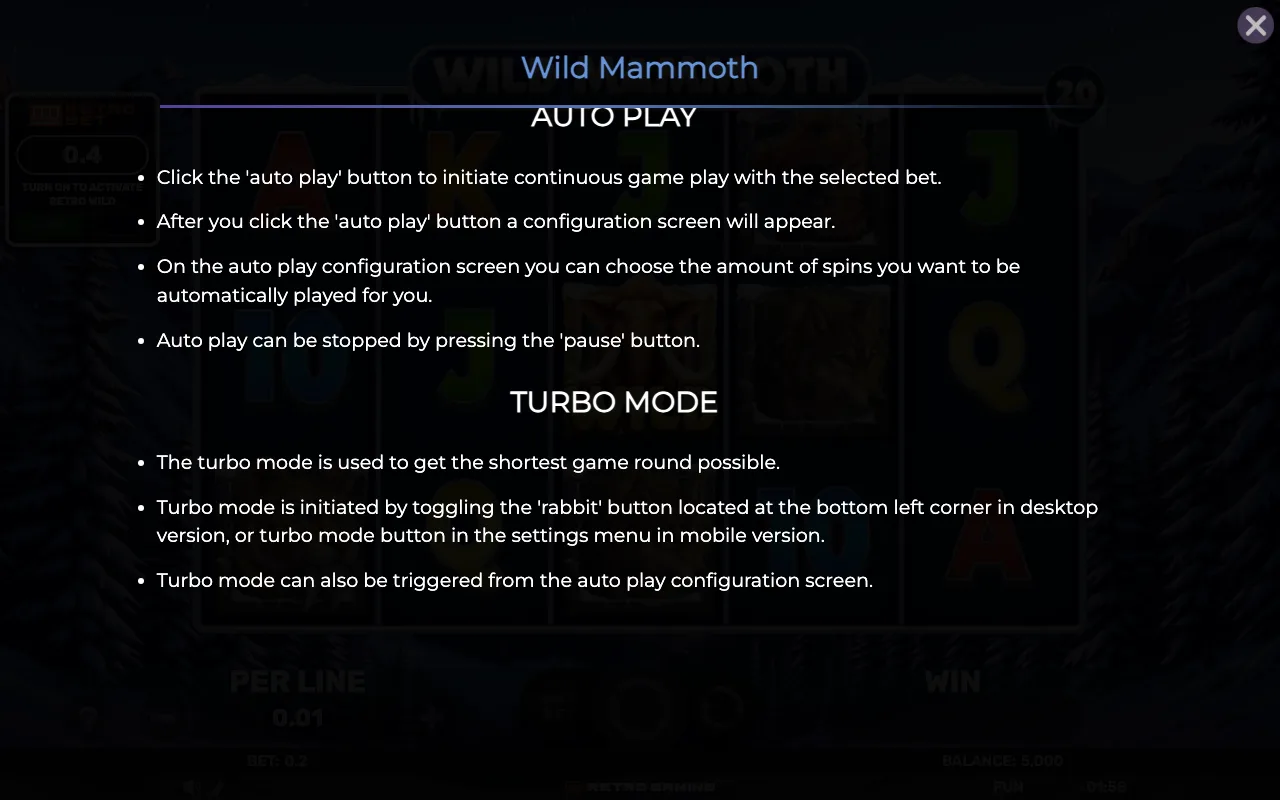 Game rules, page 8 — Retro Wild Mammoth