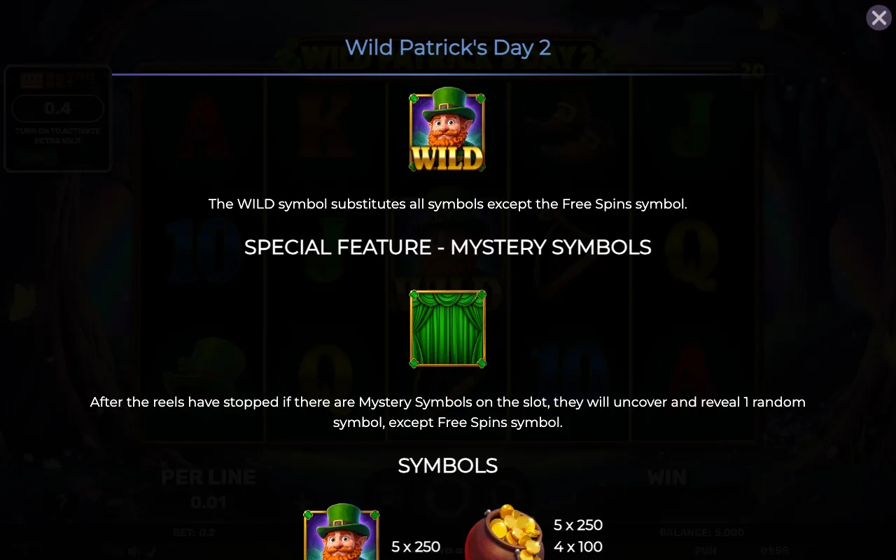 Game rules, page 3 — Retro Wild Patricks Day 2