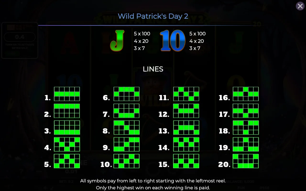 Lines — Retro Wild Patricks Day 2