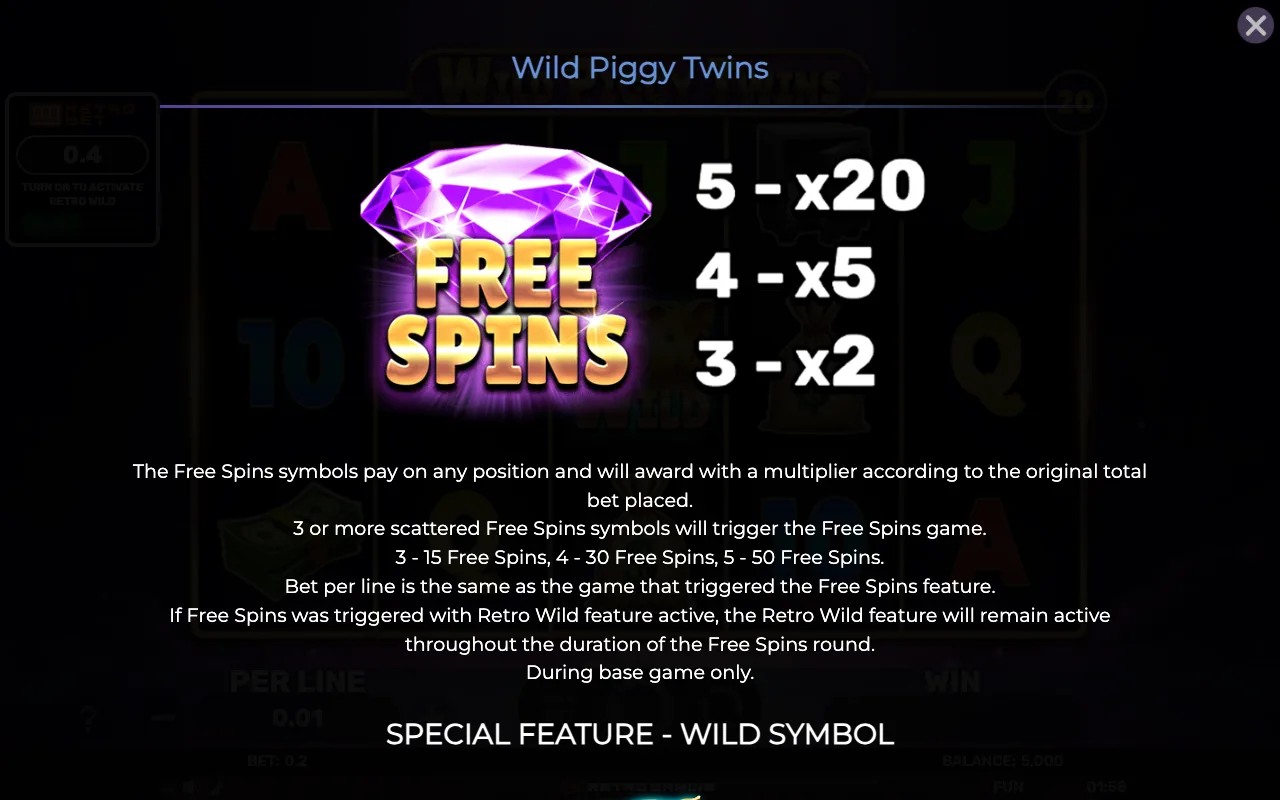 Game rules, page 2 — Retro Wild Piggy Twins