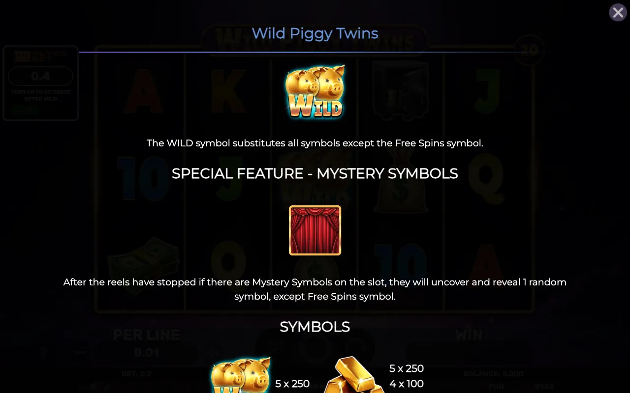 Game rules, page 3 — Retro Wild Piggy Twins