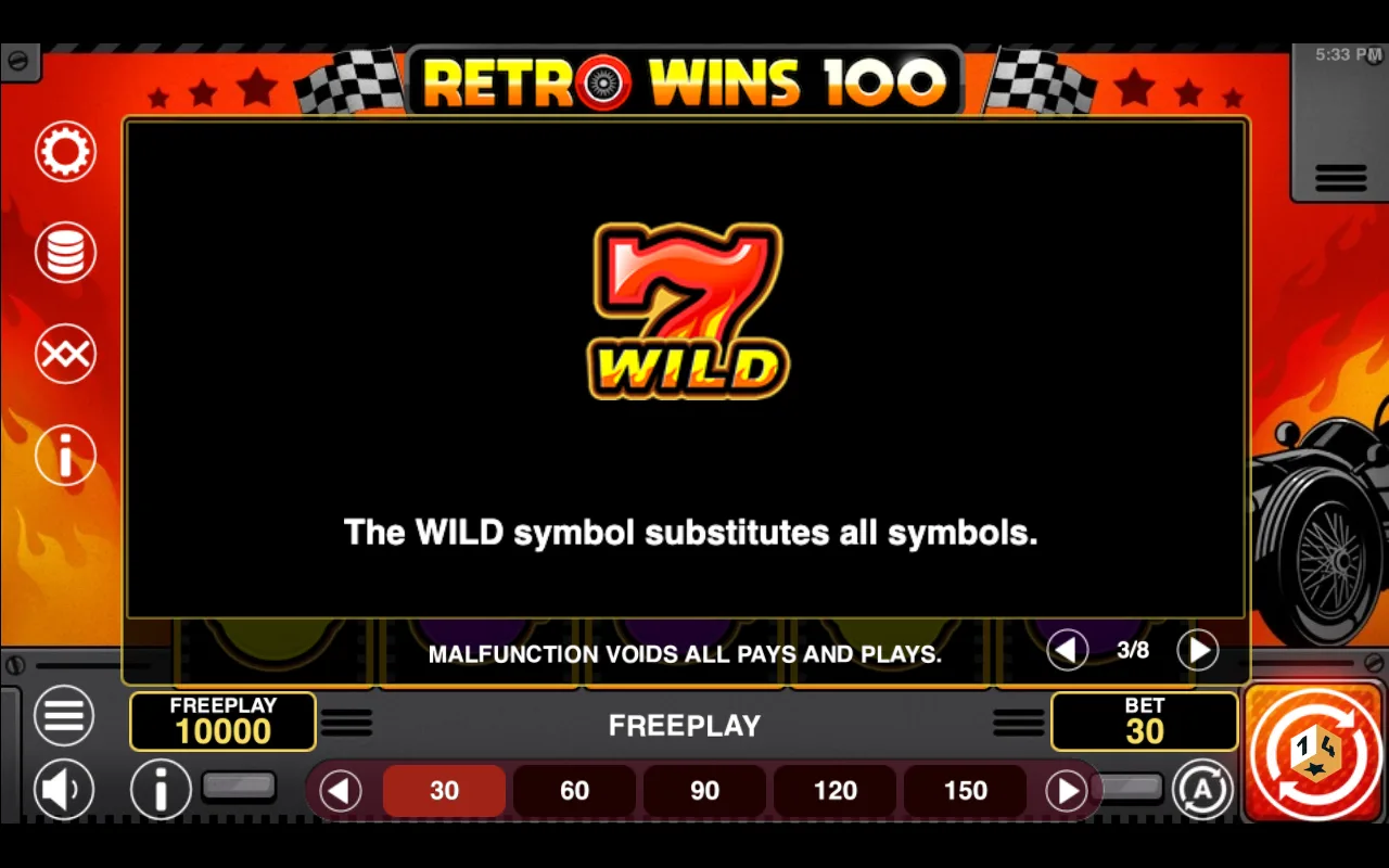 Game rules, page 3 — Retro Wins 100