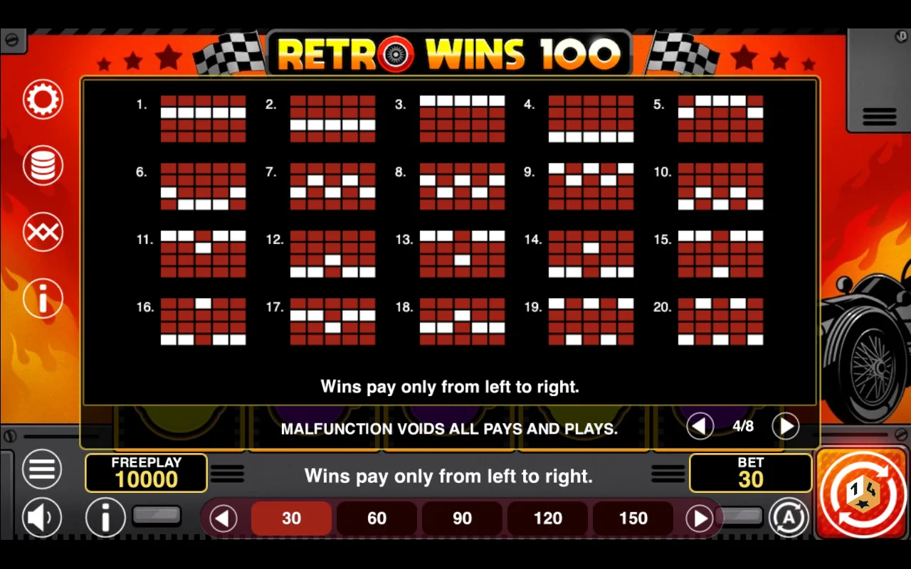 Game rules, page 4 — Retro Wins 100