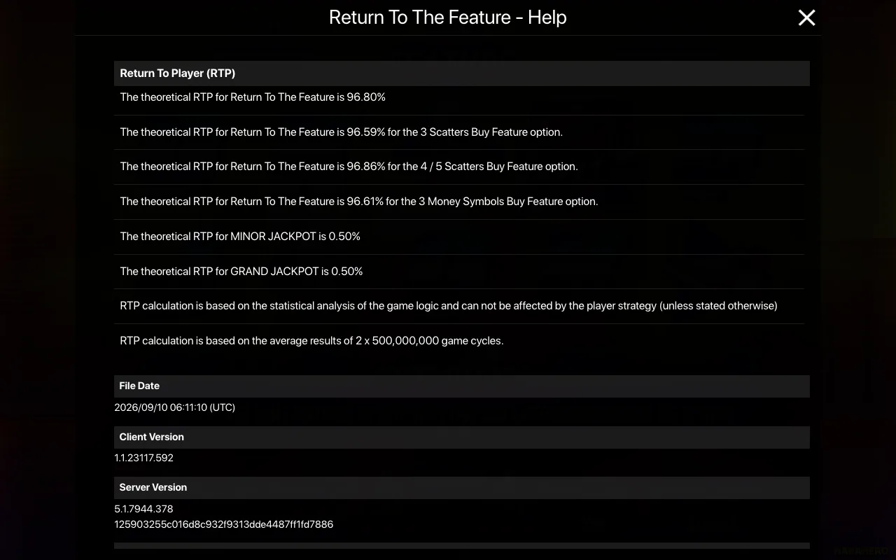 Spielregeln, Seite 2 — Return To The Feature