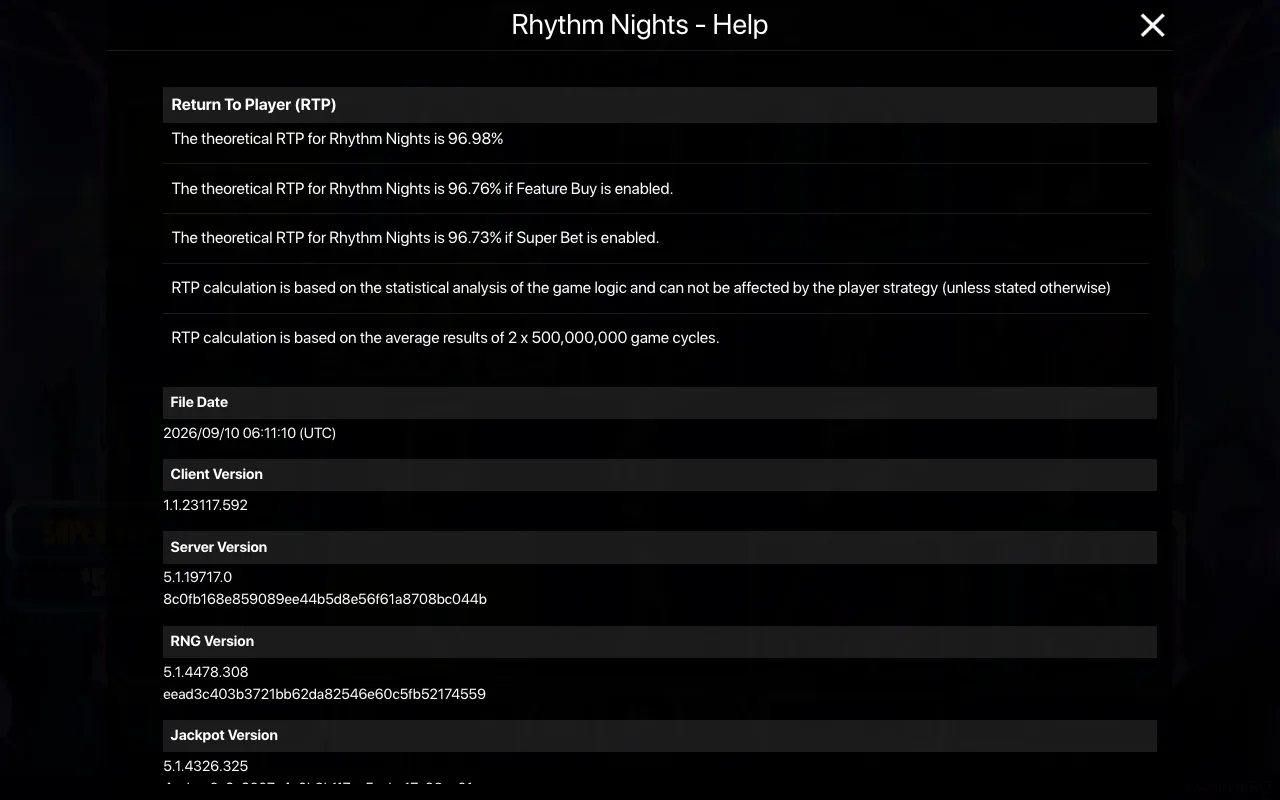 Spielregeln, Seite 2 — Rhythm Nights