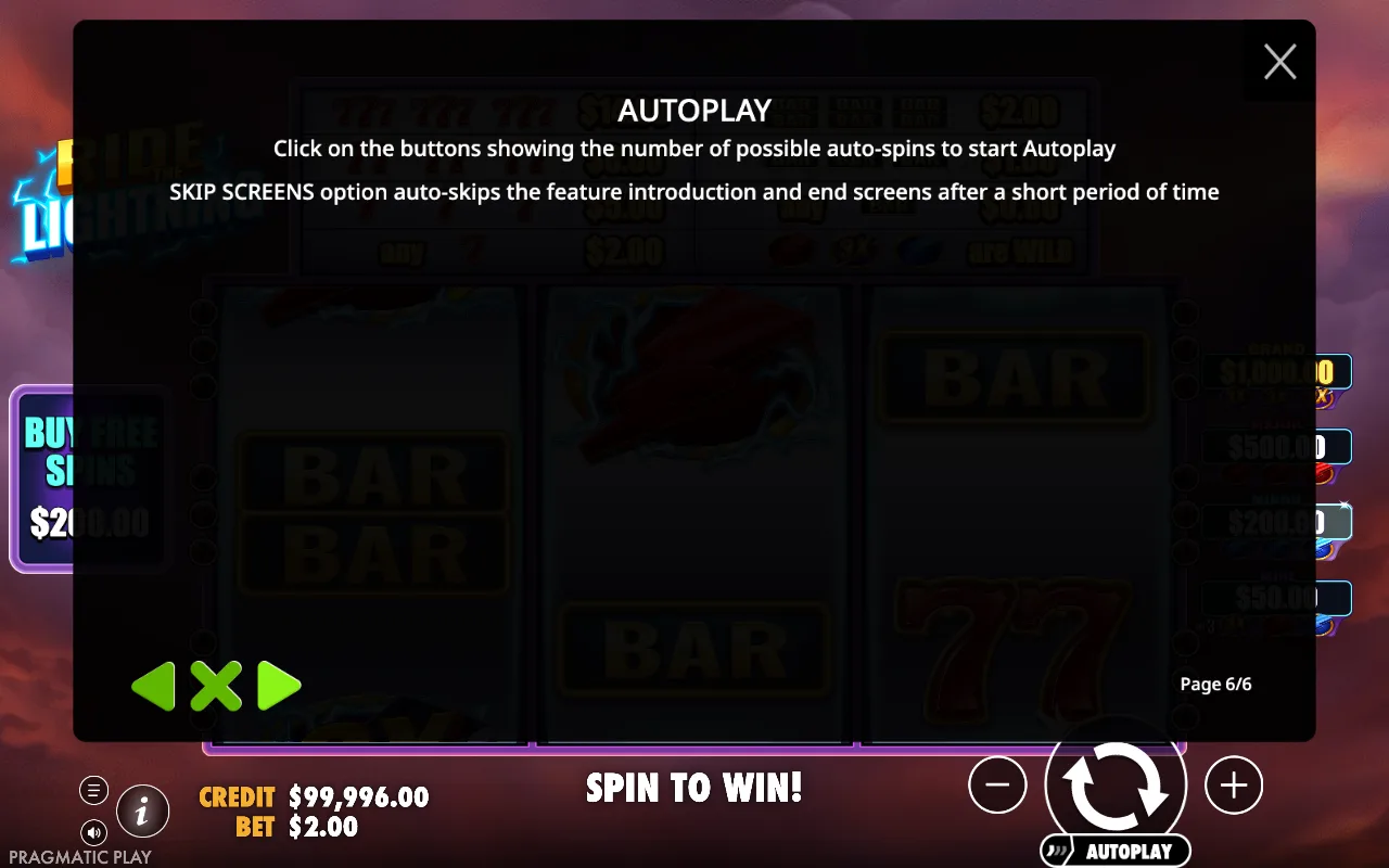 Autoplay — Ride the Lightning