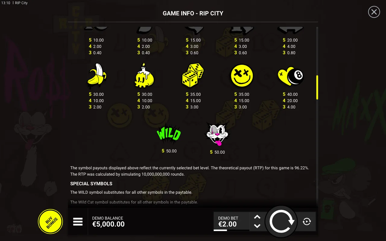 Game rules, page 3 — RIP City