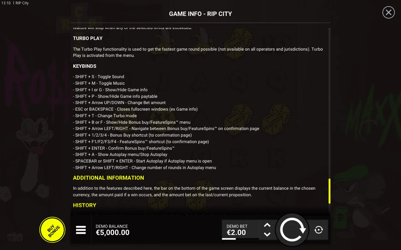 Game rules, page 7 — RIP City