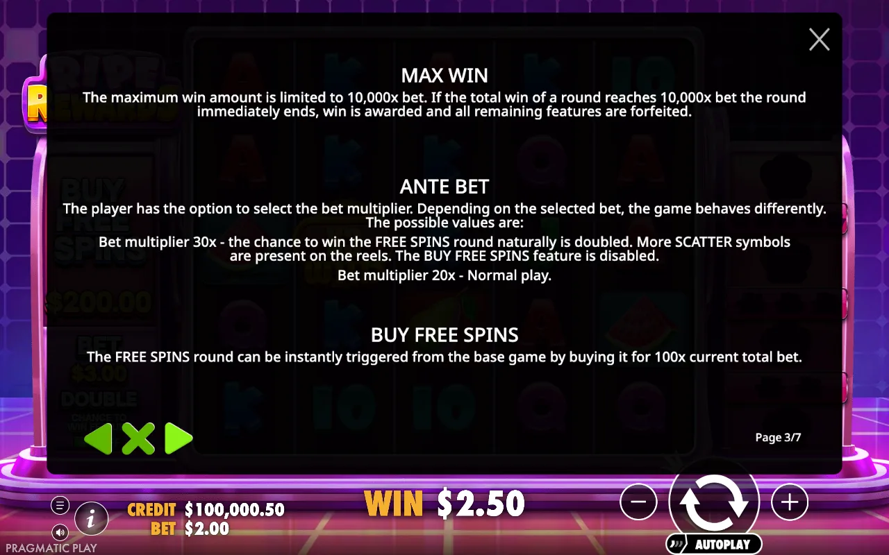 Max win — Ripe Rewards