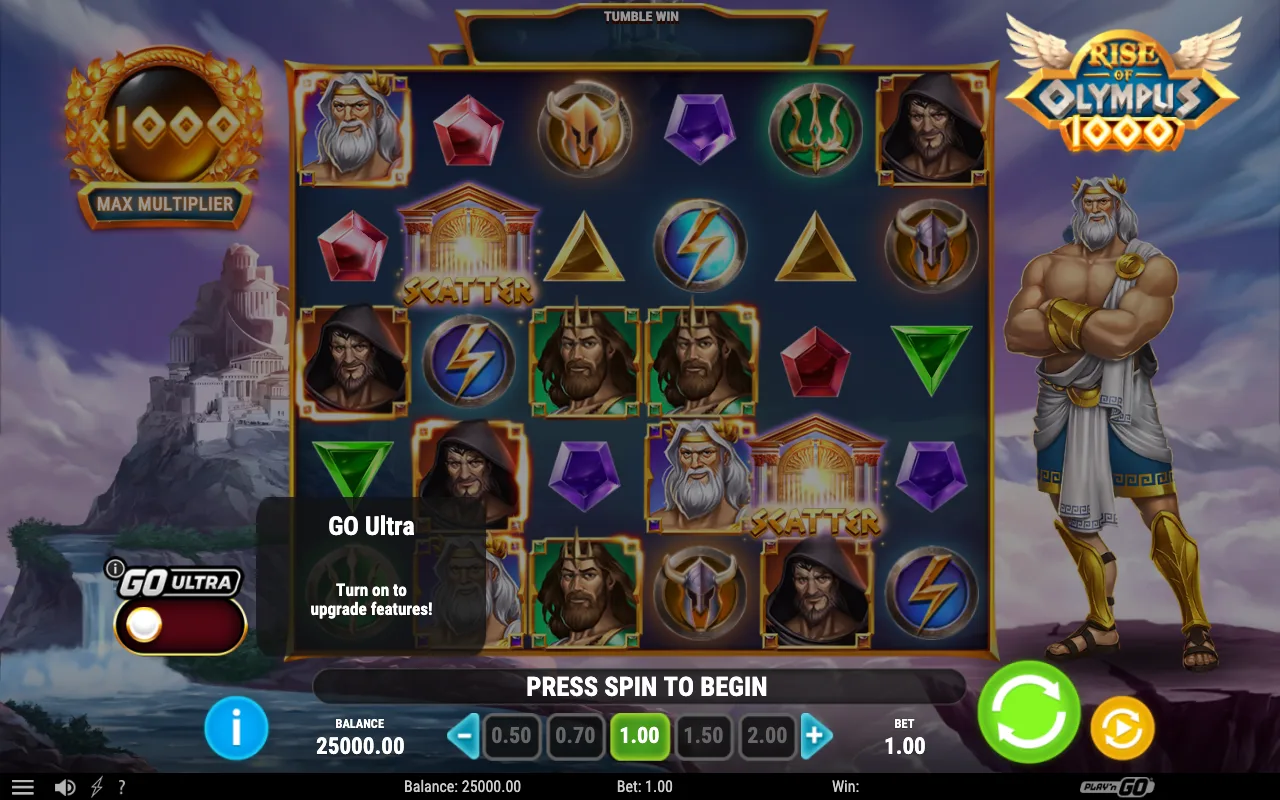 The base game — Rise of Olympus 1000