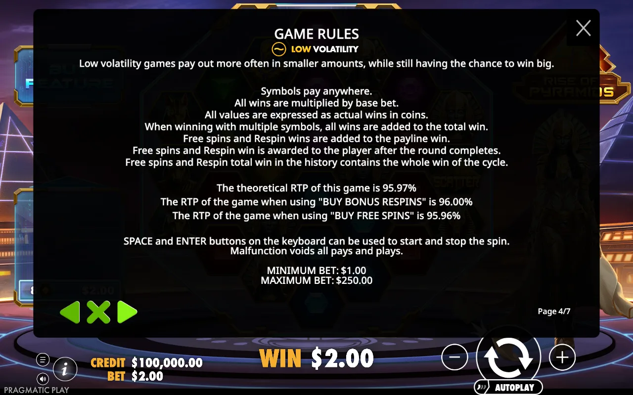 Game rules — Rise of Pyramids