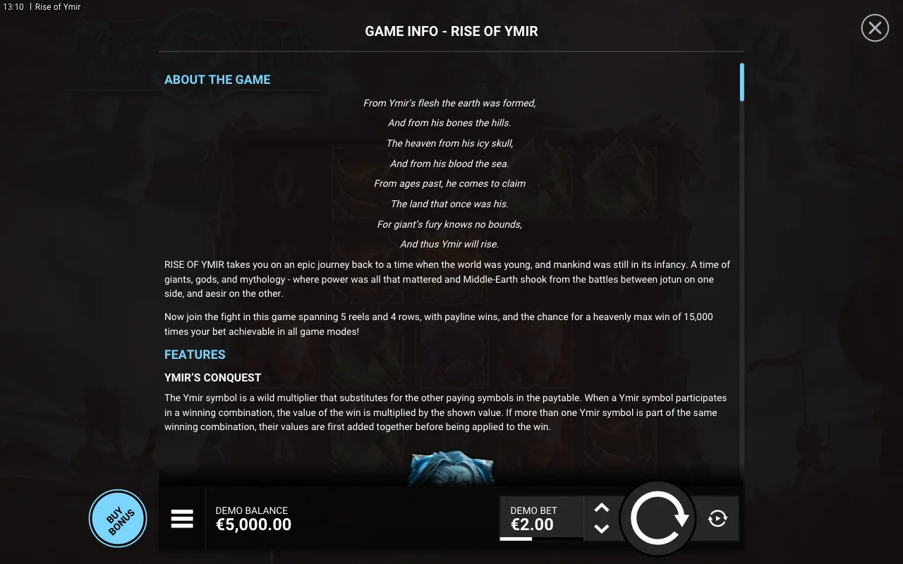 Game rules, page 1 — Rise of Ymir