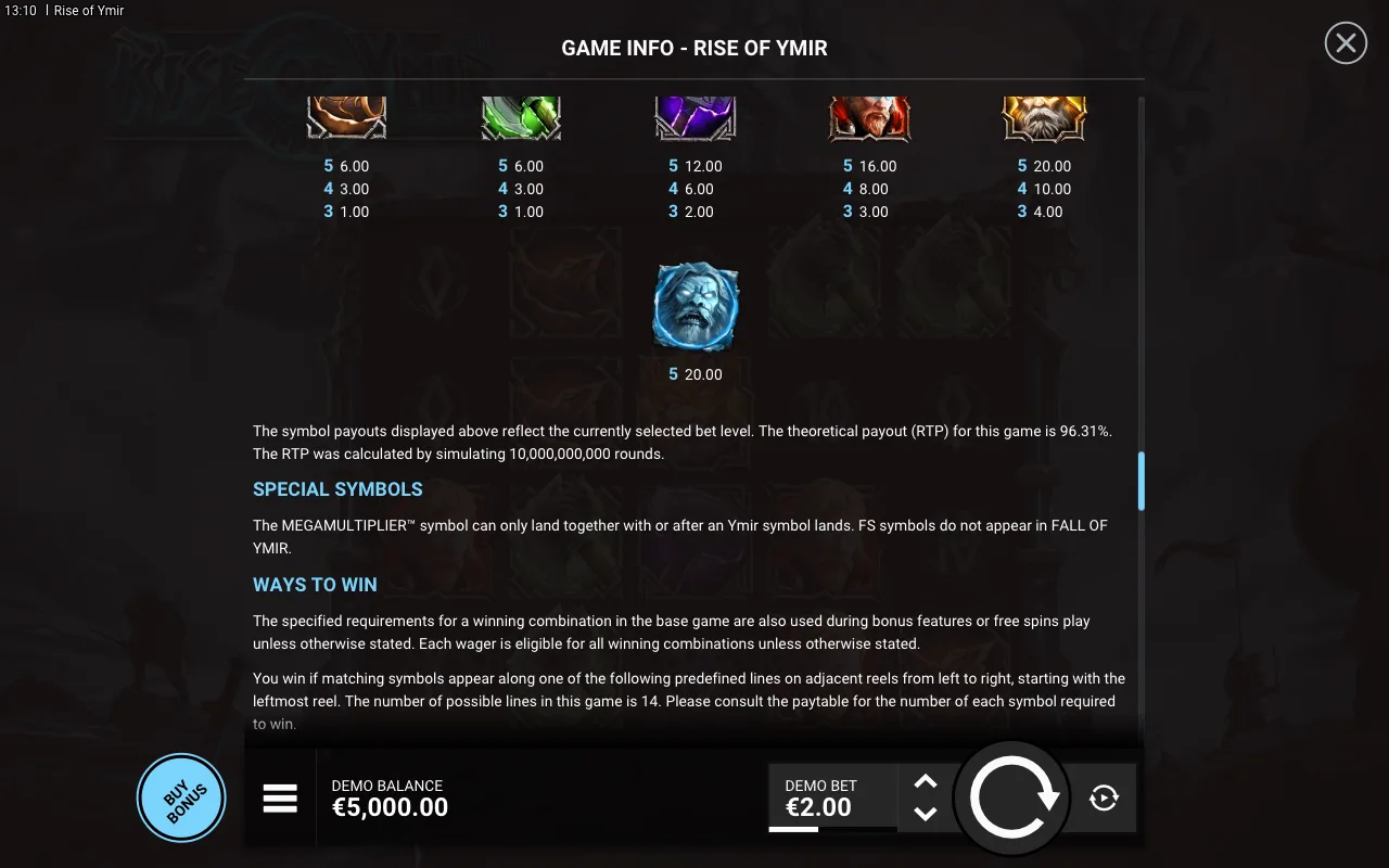 Game rules, page 7 — Rise of Ymir