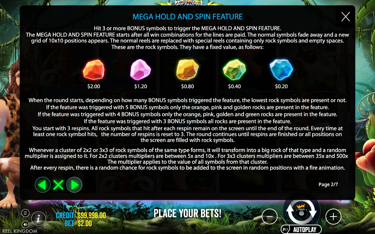 Game rules, page 2 — Rock Vegas