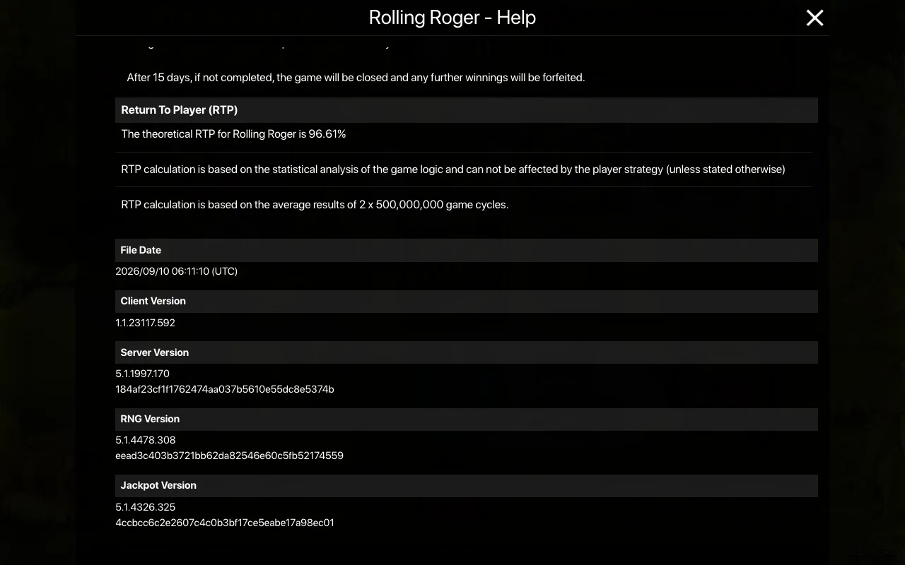 Game rules, page 2 — Rolling Roger