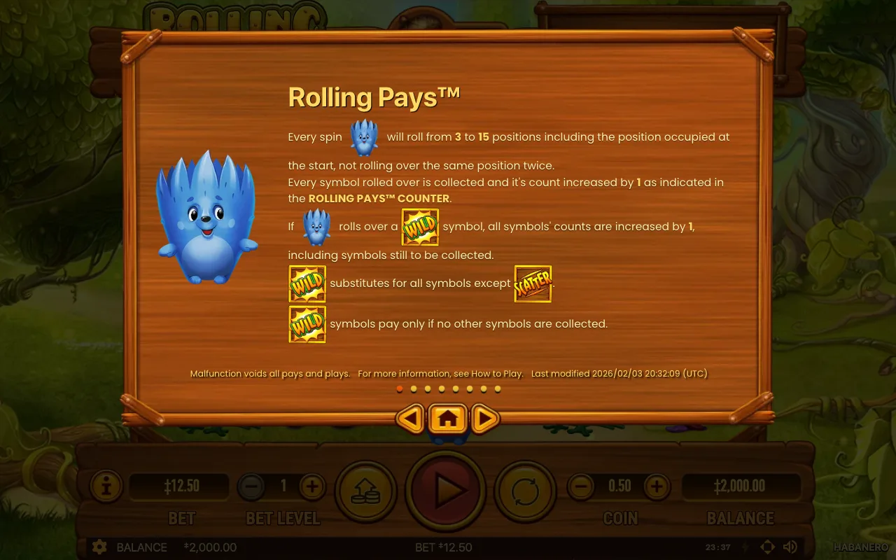 Game rules, page 3 — Rolling Roger