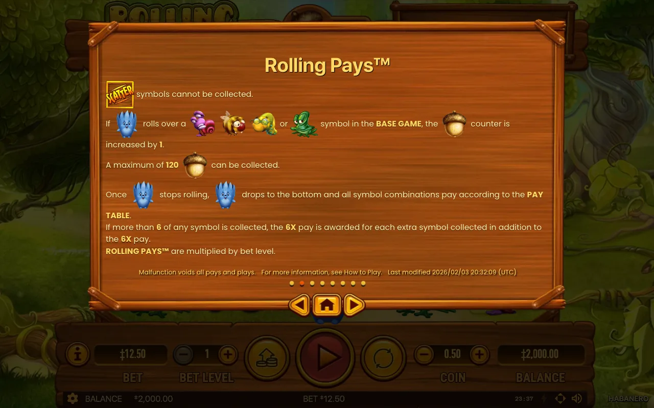 Game rules, page 4 — Rolling Roger