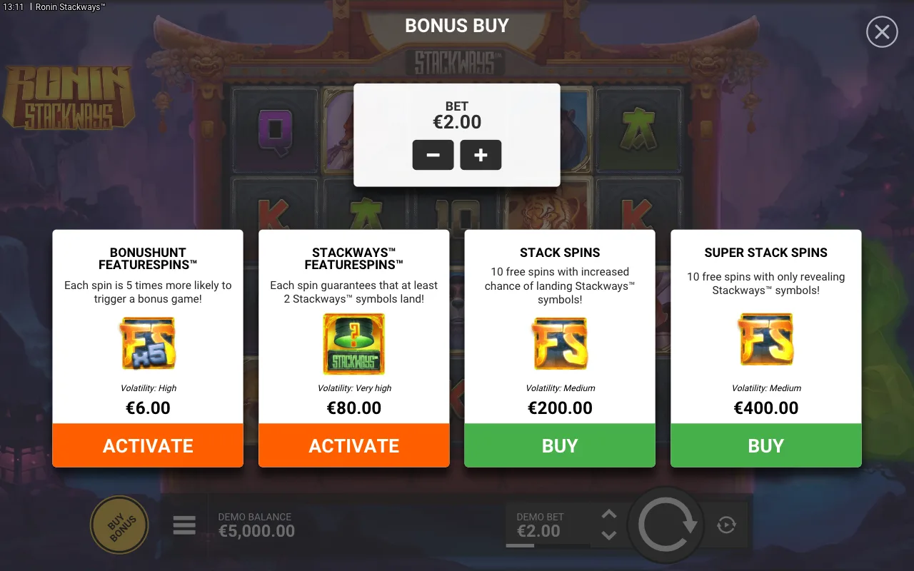 Buying the feature — Ronin Stackways