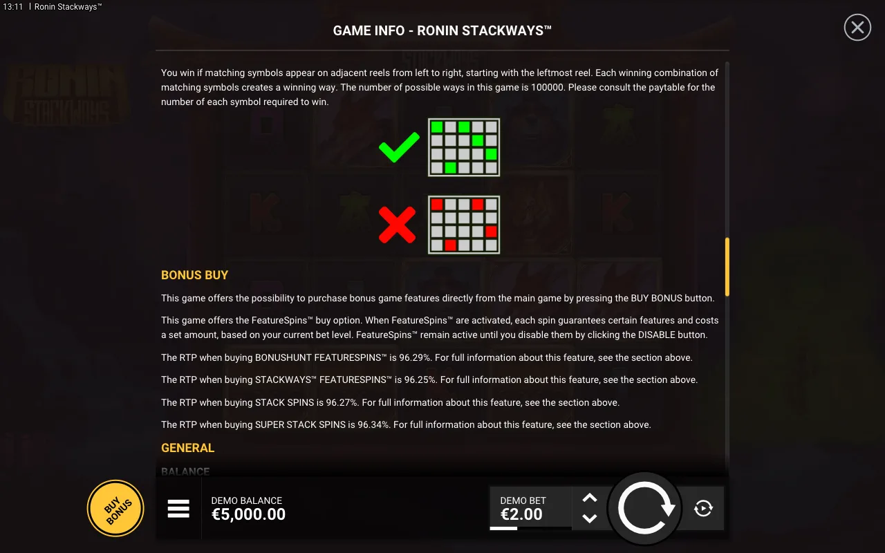 Bonus buy — Ronin Stackways