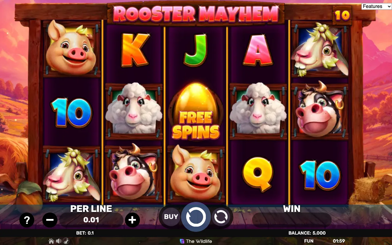 The base game — Rooster Mayhem