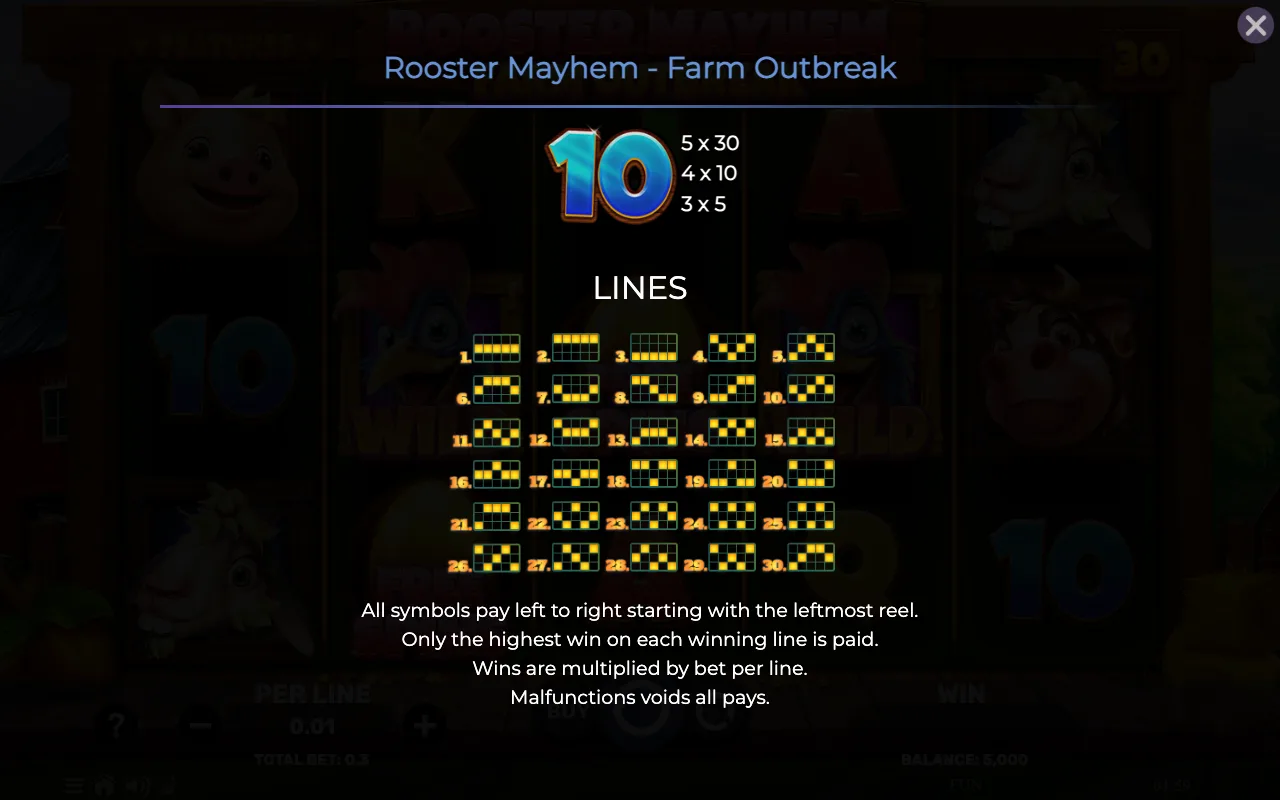 Lines — Rooster Mayhem Farm Outbreak