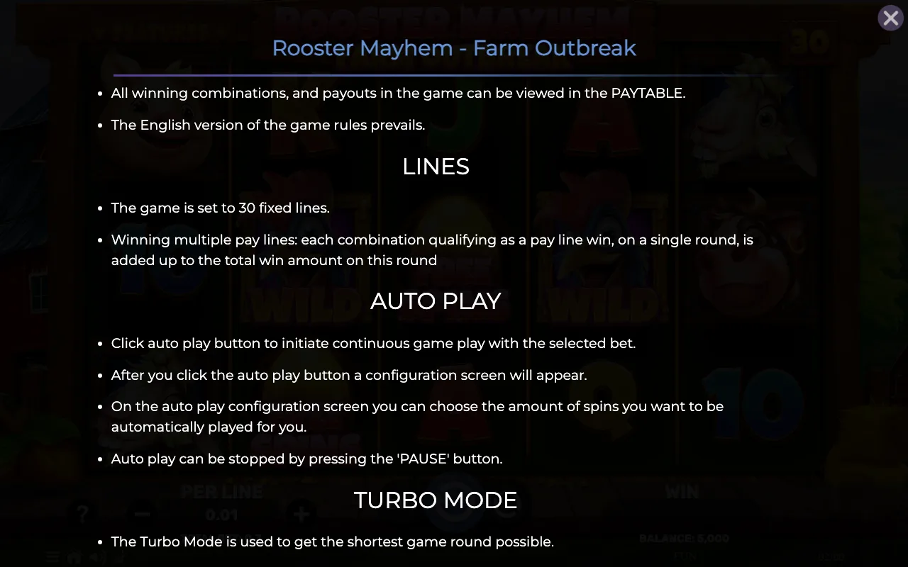 Lines — Rooster Mayhem Farm Outbreak