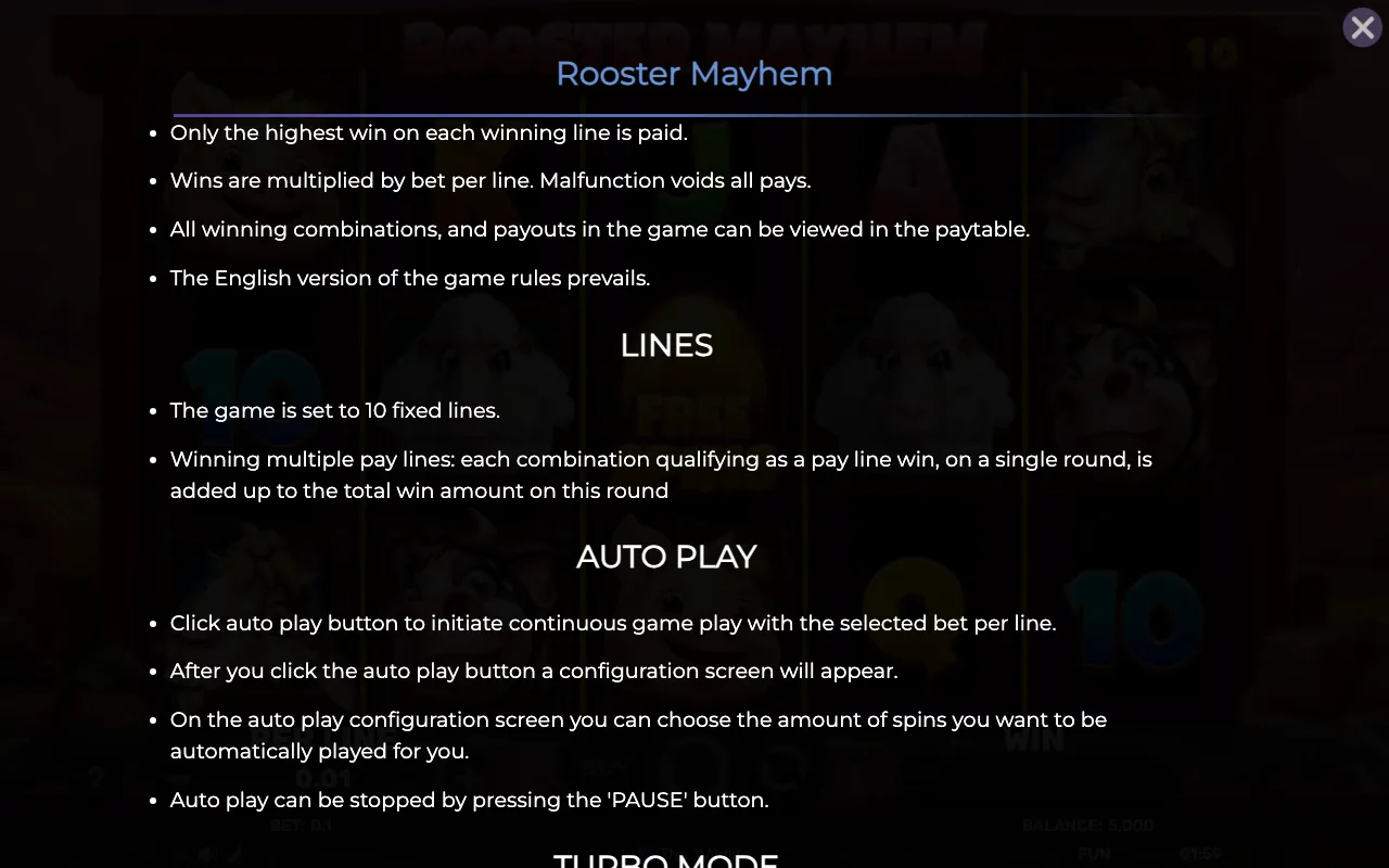 Lines — Rooster Mayhem
