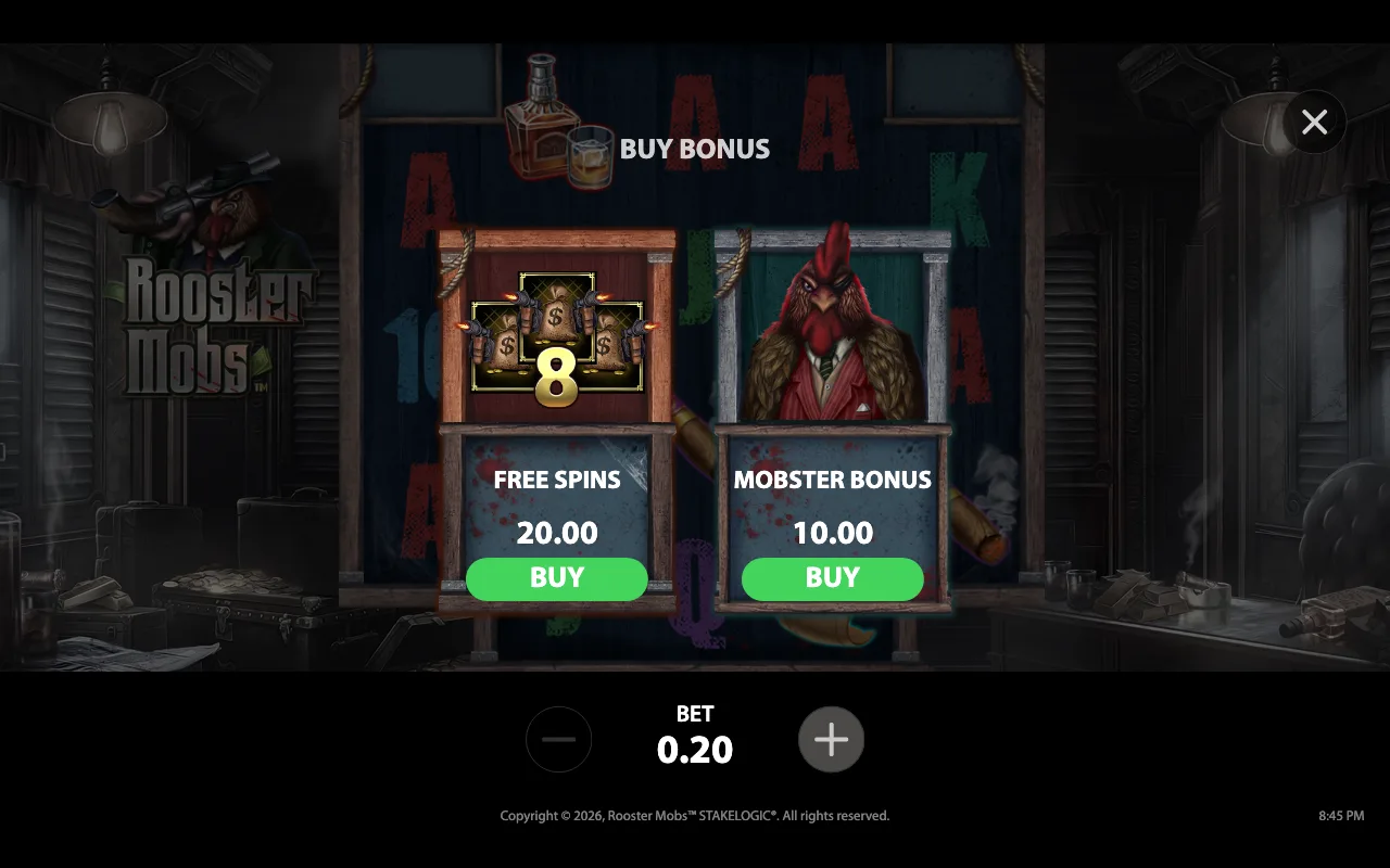 Buying the feature — Rooster Mobs