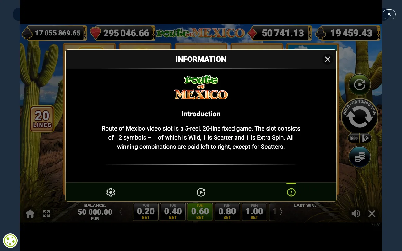 Game rules, page 1 — Route of Mexico