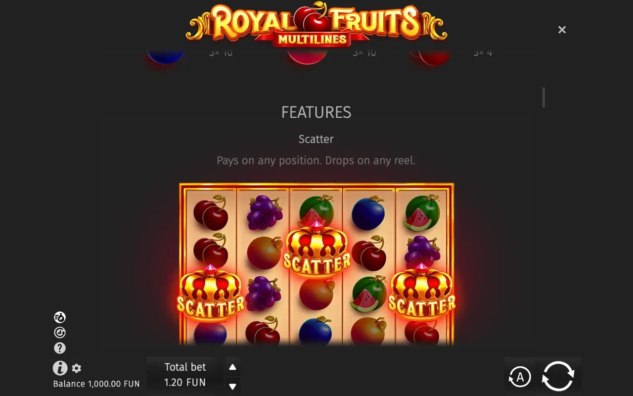 Features — Royal Fruits Multilines