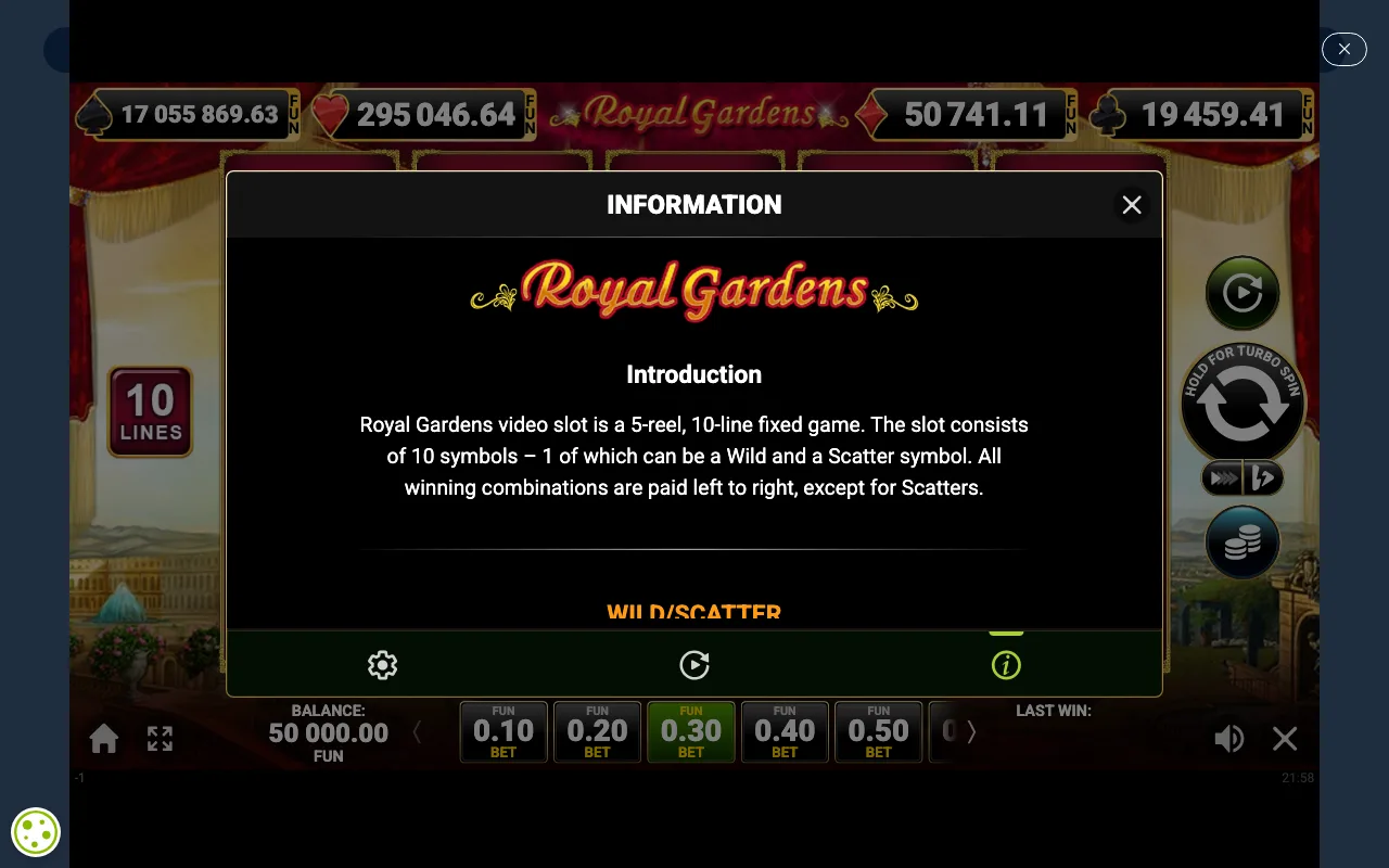 Game rules, page 1 — Royal Gardens