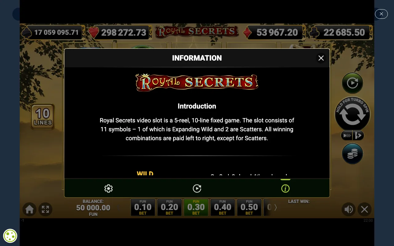 Game rules, page 1 — Royal Secrets
