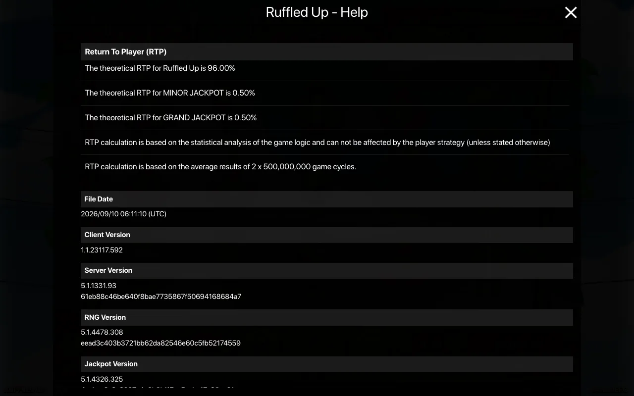 Game rules, page 2 — Ruffled Up