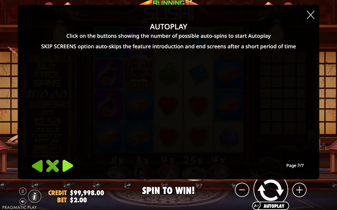 Autoplay — Running Sushi