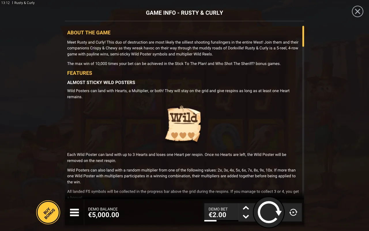 Game rules, page 1 — Rusty and Curly