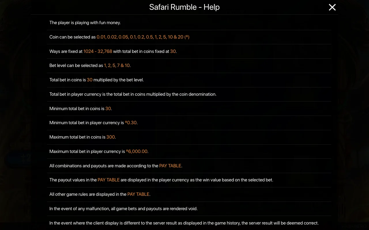Spielregeln, Seite 1 — Safari Rumble