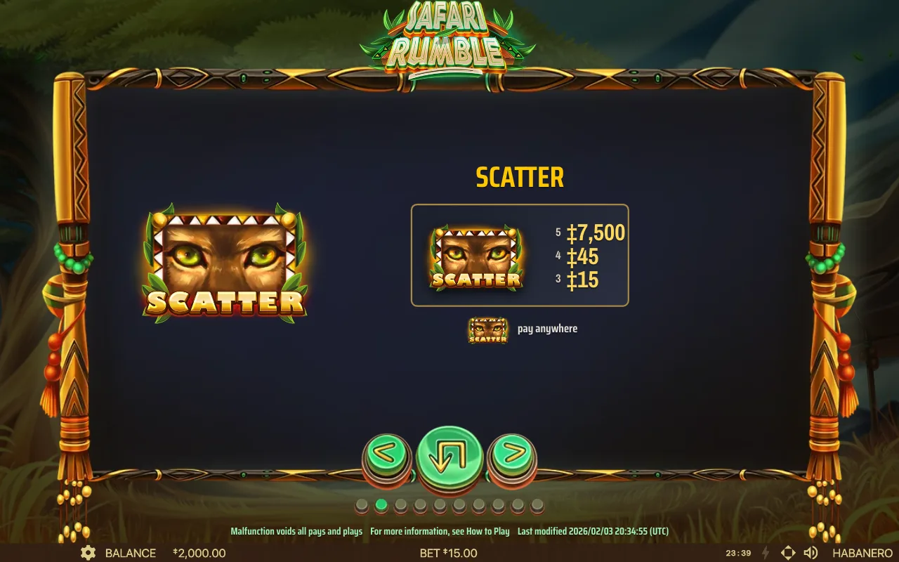 Das Scatter-Symbol — Safari Rumble