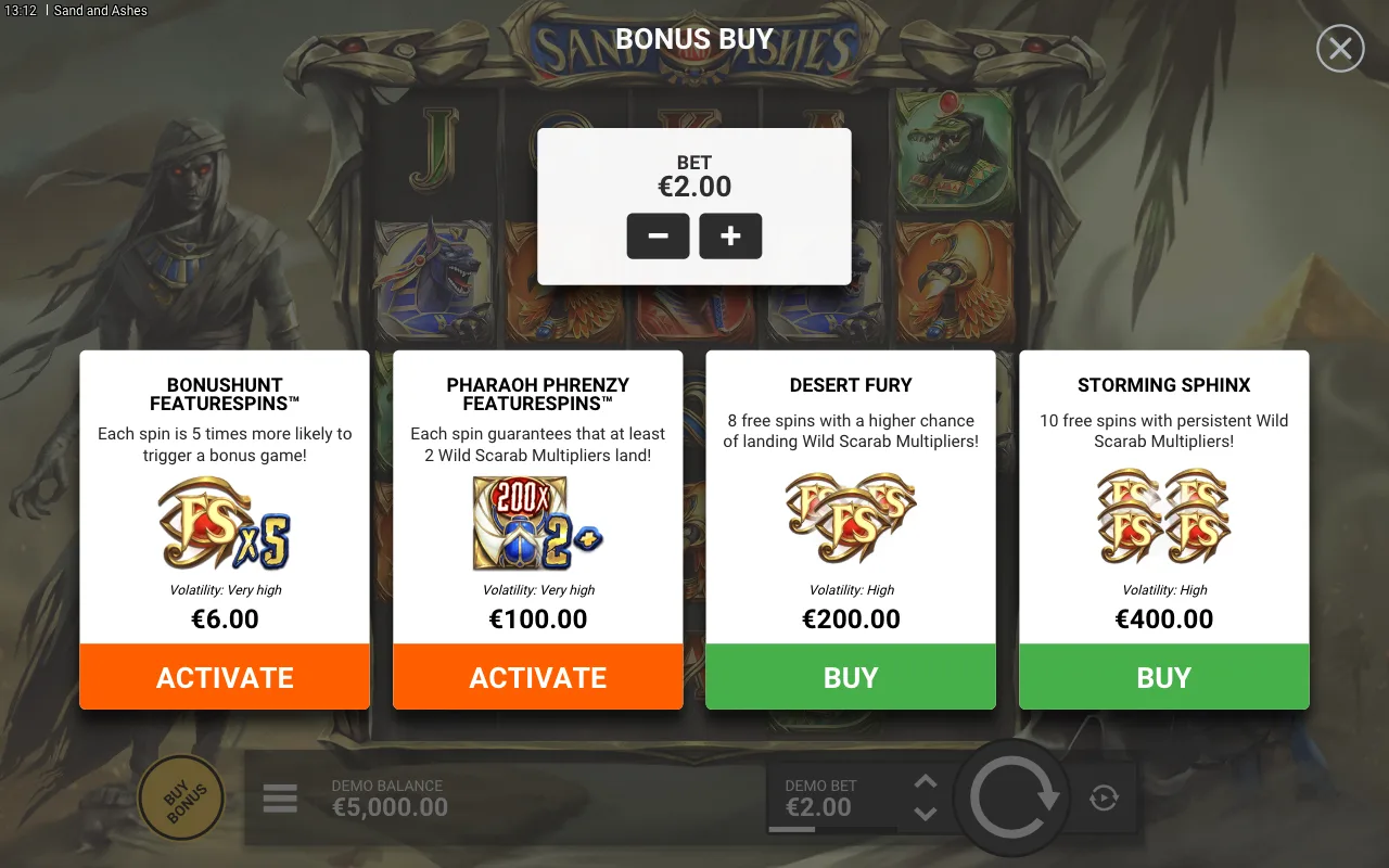 Buying the feature — Sand and Ashes
