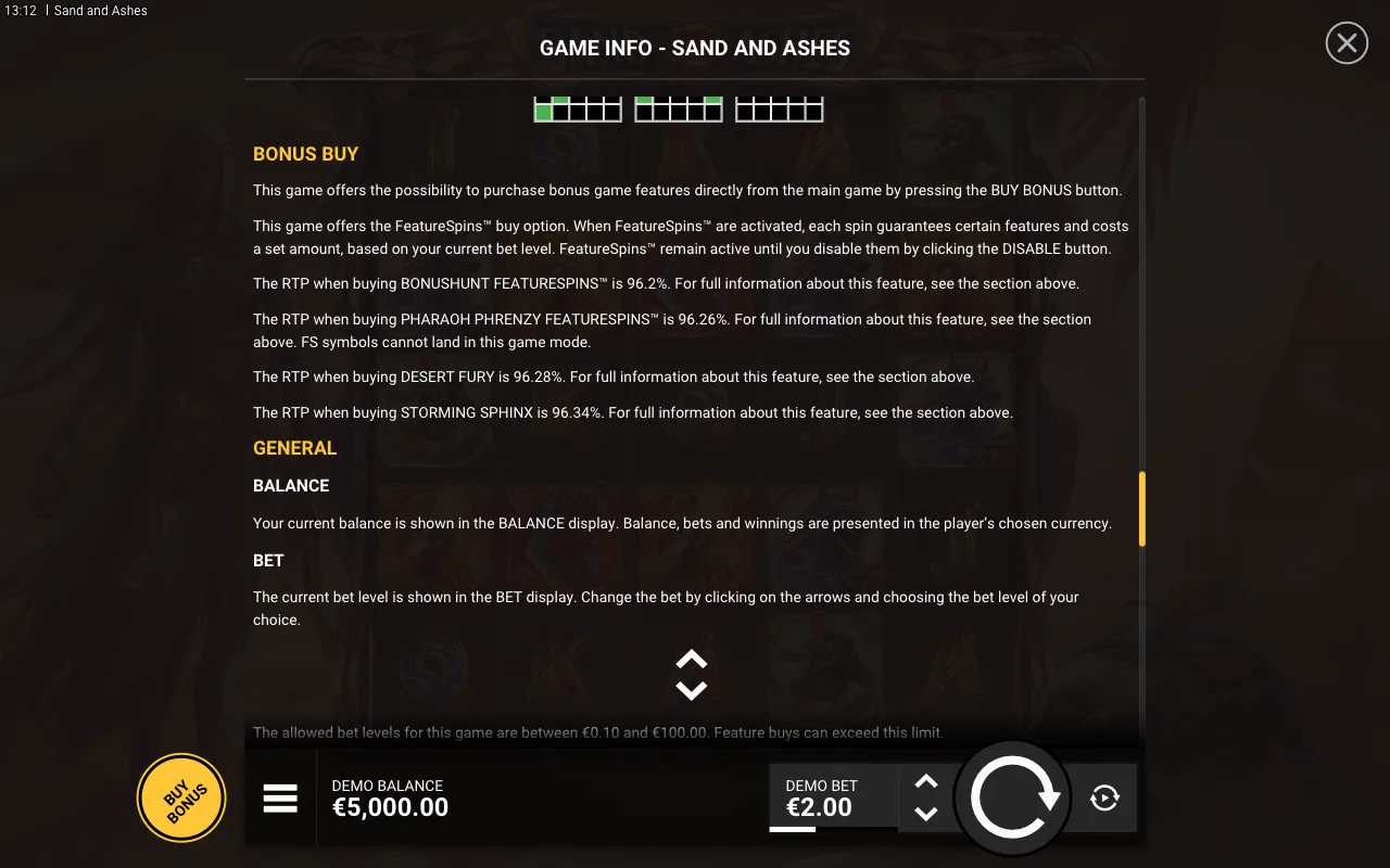 Bonus buy — Sand and Ashes