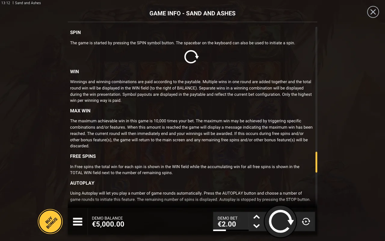 Spin — Sand and Ashes