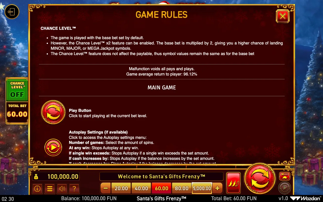 Game rules, page 10 — Santas Gifts Frenzy