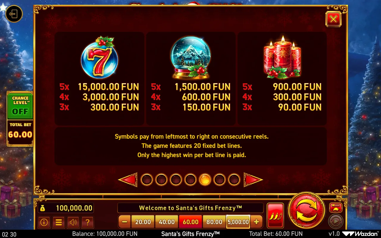 Game rules, page 5 — Santas Gifts Frenzy