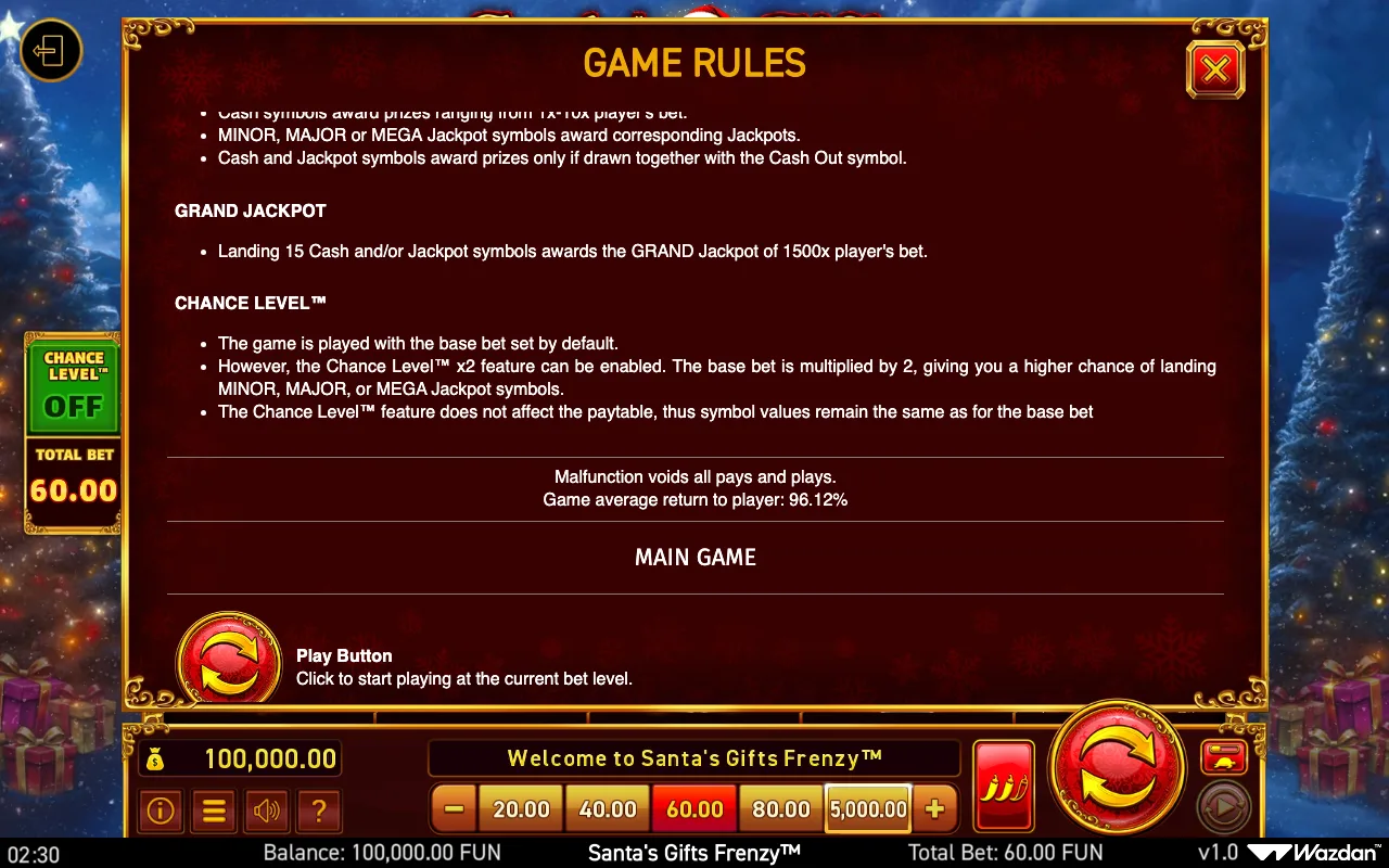Game rules, page 9 — Santas Gifts Frenzy