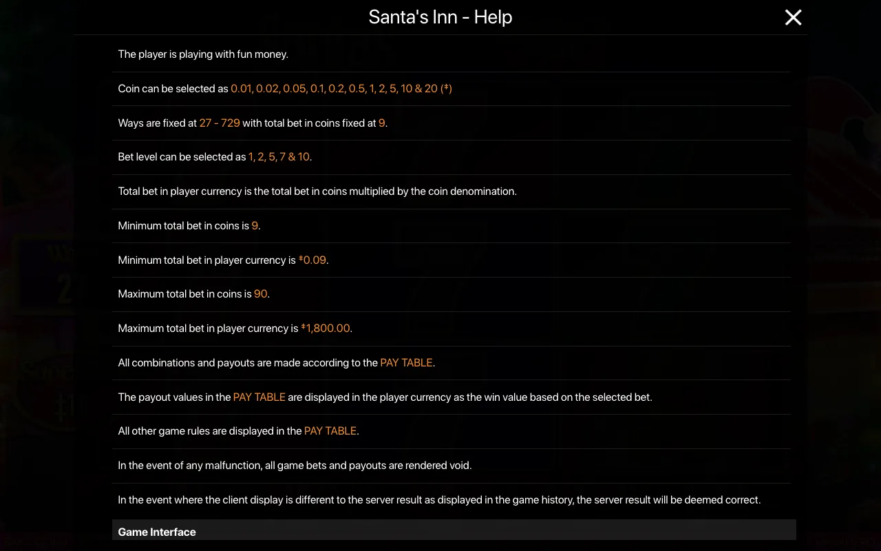 Spielregeln, Seite 1 — Santas Inn