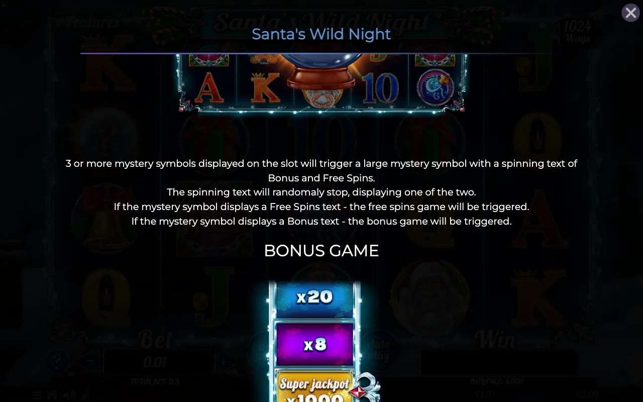 Game rules, page 2 — Santas Wild Night