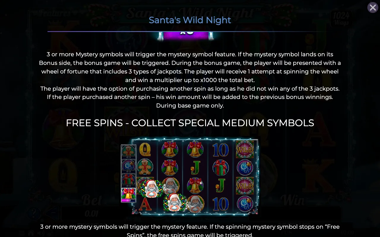 Game rules, page 3 — Santas Wild Night