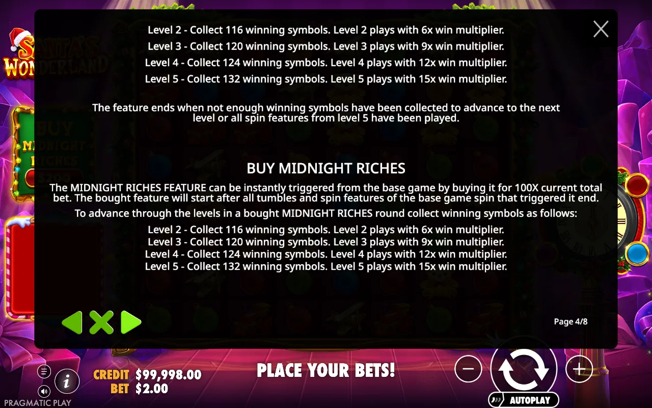 Game rules, page 4 — Santa's Wonderland