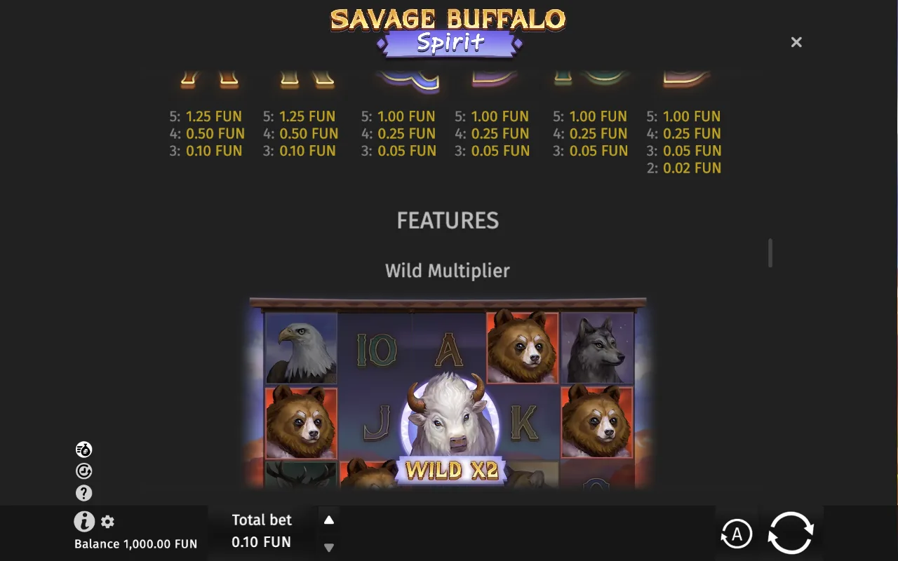 Features — Savage Buffalo Spirit